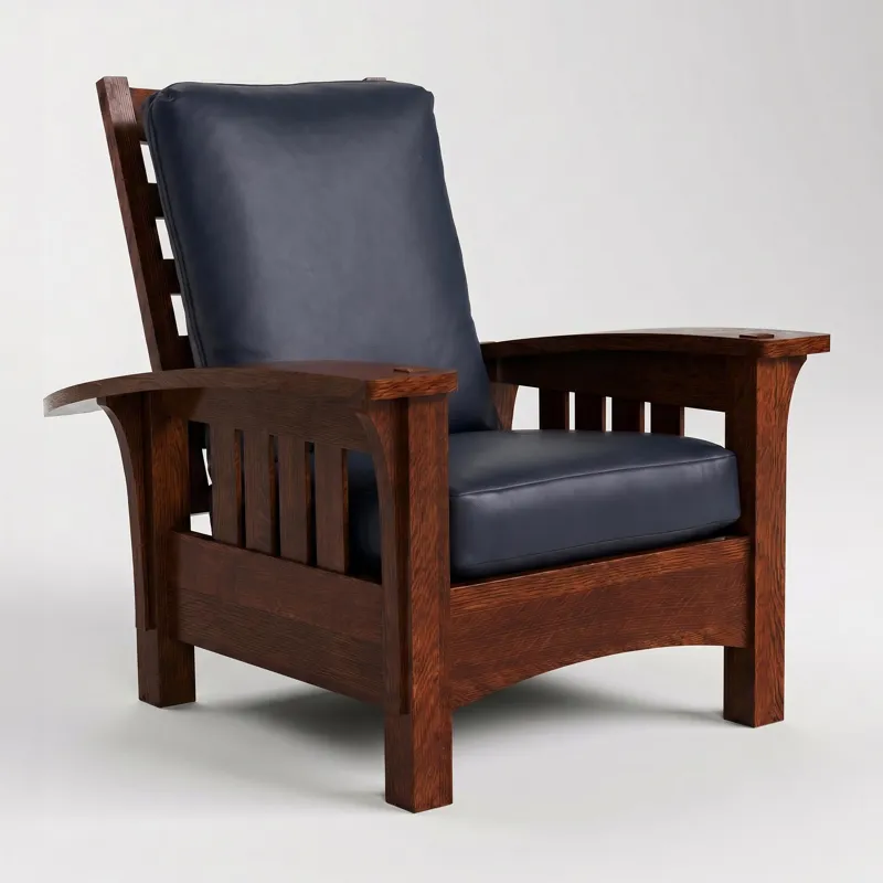 Bow Arm Morris Chair with Loose Cushion
