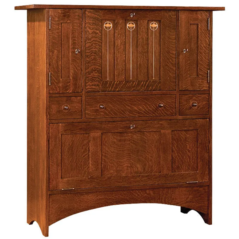 Harvey Ellis Fall-Front Desk With Bottom Doors