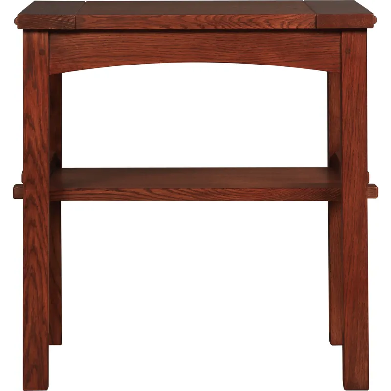 Mission Butterfly Top End Table Oak