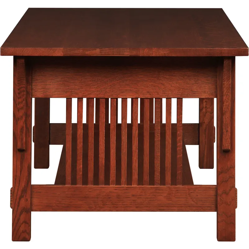 Mission Three-Drawer Cocktail Table Oak