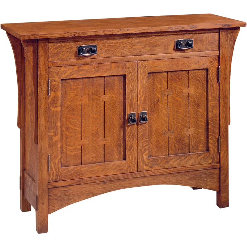 Mission Two Door Console Oak