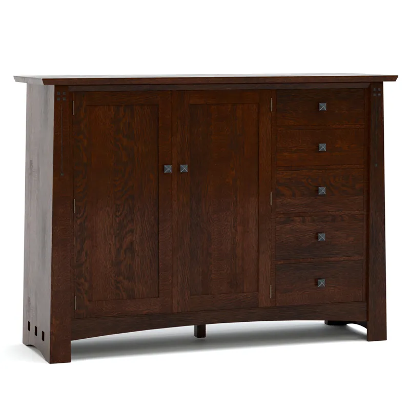 Highlands Low Armoire Oak