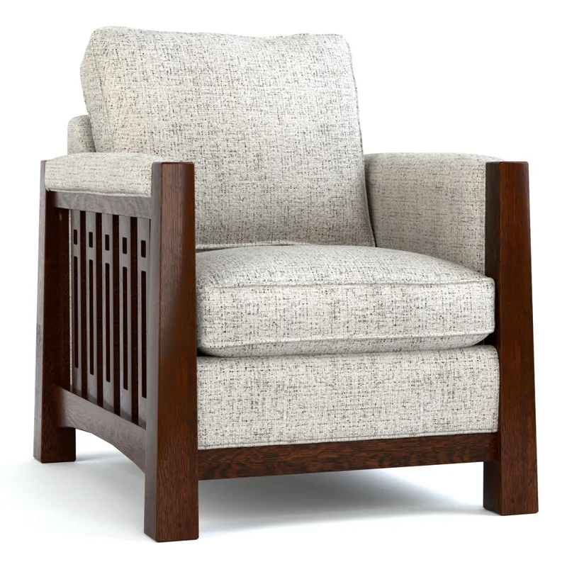 Highlands High Back Chair Oak