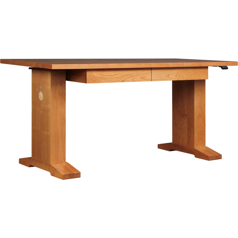 Harvey Ellis Hi-Lo Standing Desk Cherry
