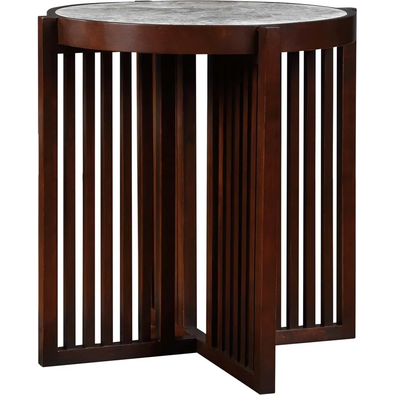 Park Slope Round End Table Cherry