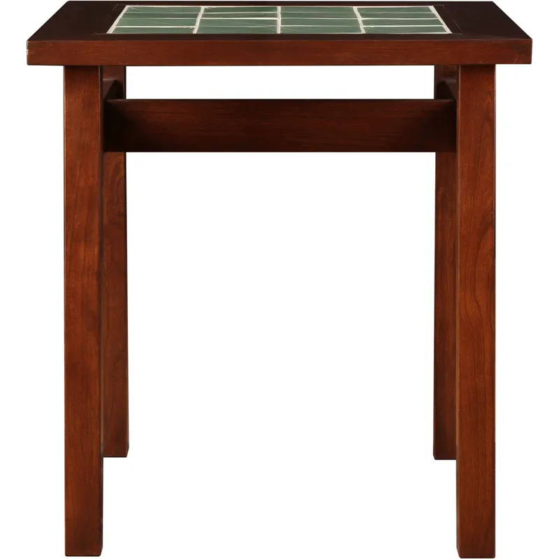 Mission Tile Top End Table Cherry