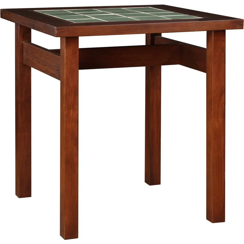 Mission Tile Top End Table Cherry