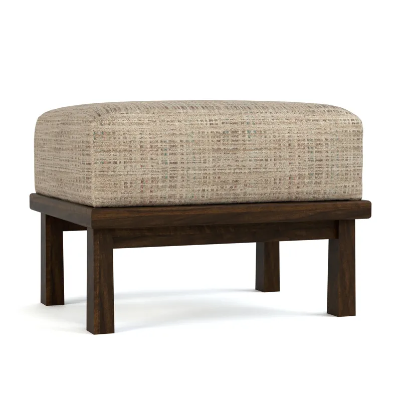 Hudson Valley Wood-Frame Ottoman