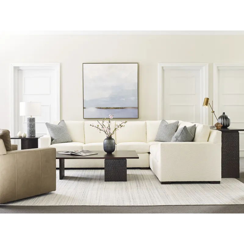 Stickley Fine Upholstery Keene Sectional Maple/Dark Maple