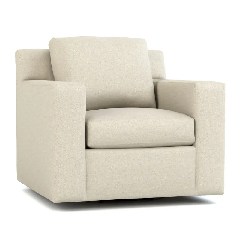 Stickley Fine Upholstery Keene Swivel Chair Maple