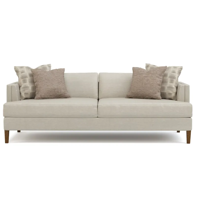 Surrey Hills Two-Seat Tuxedo-Arm Sofa Oak