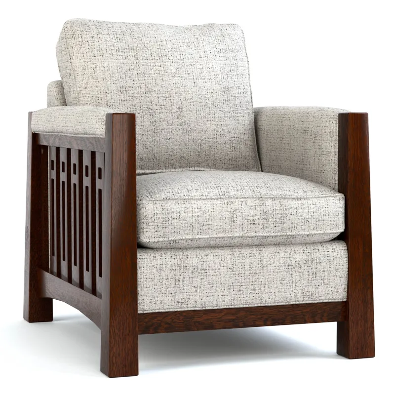 Highlands High Back Chair Oak
