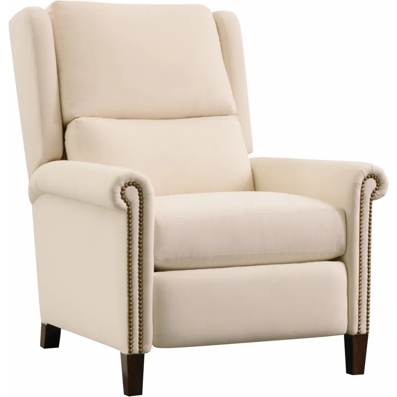 Woodlands Small Roll Arm Manual Recliner With Nails