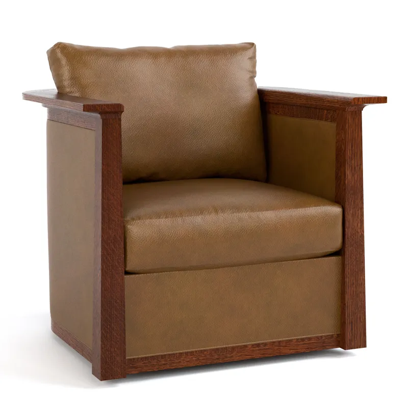 Mission Park Slope Swivel Chair Oak