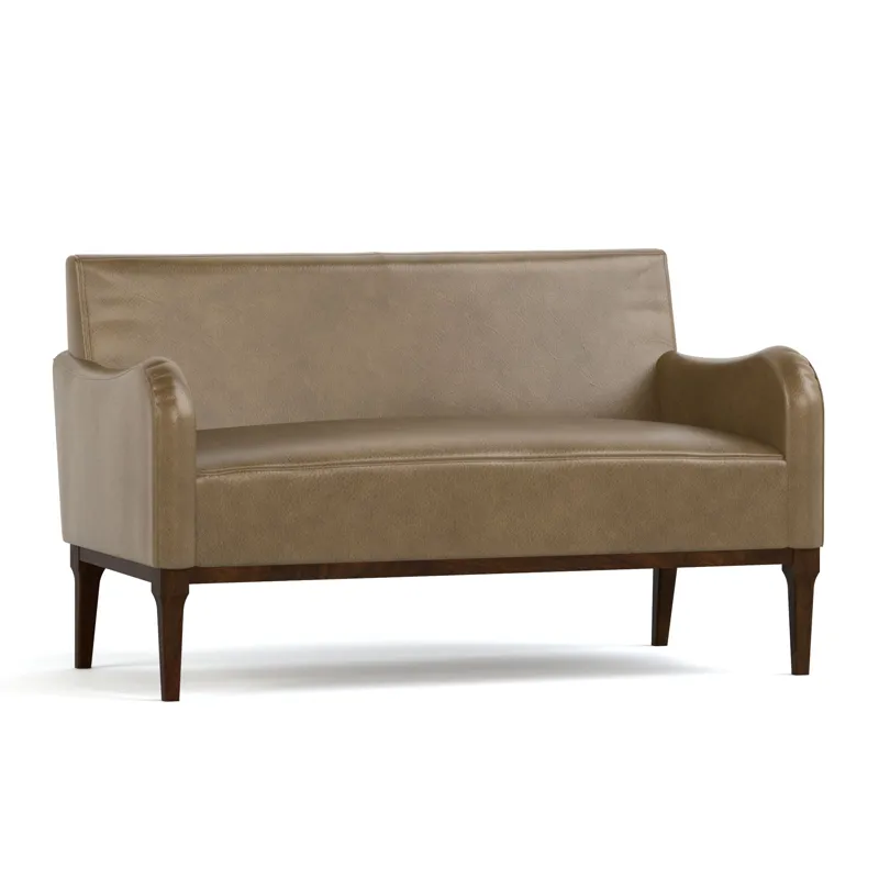 Hudson Valley 55-Inch Settee Walnut