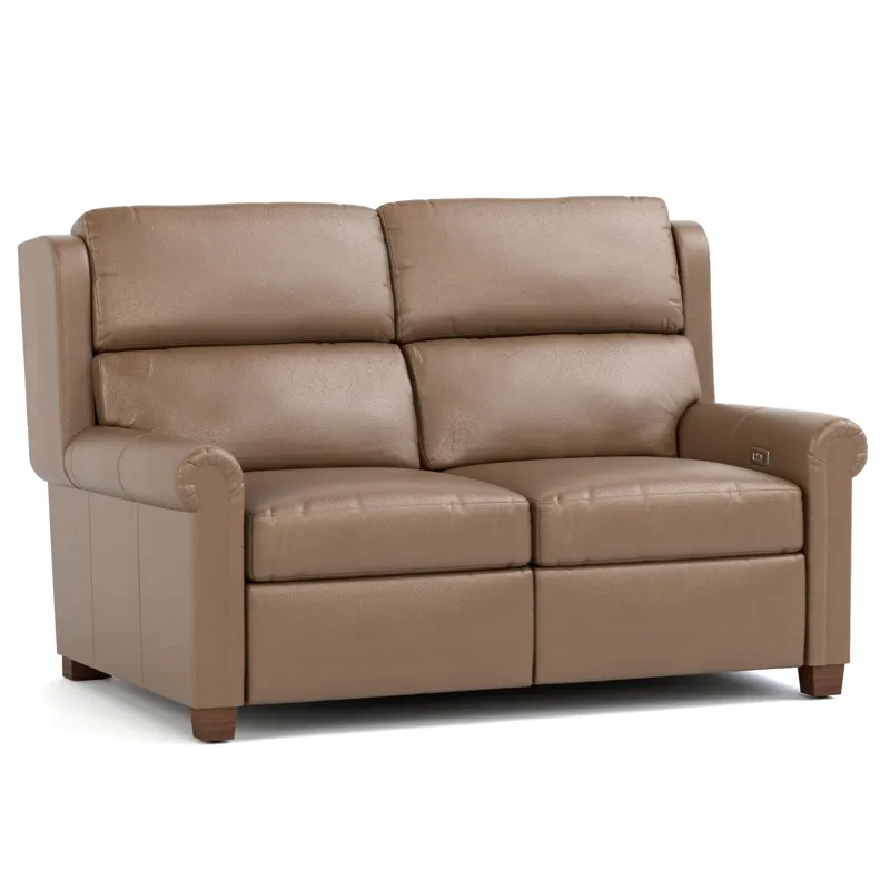 Woodlands Small Roll Arm Motion Loveseat
