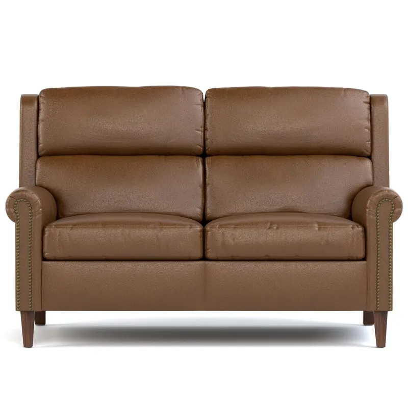 Woodlands Small Roll Arm Loveseat With Nails