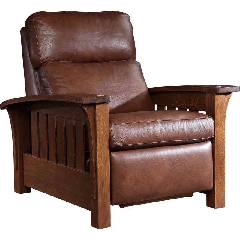 Bow Arm Morris Recliner Oak 89406WR by Stickley at Gladhill Furniture