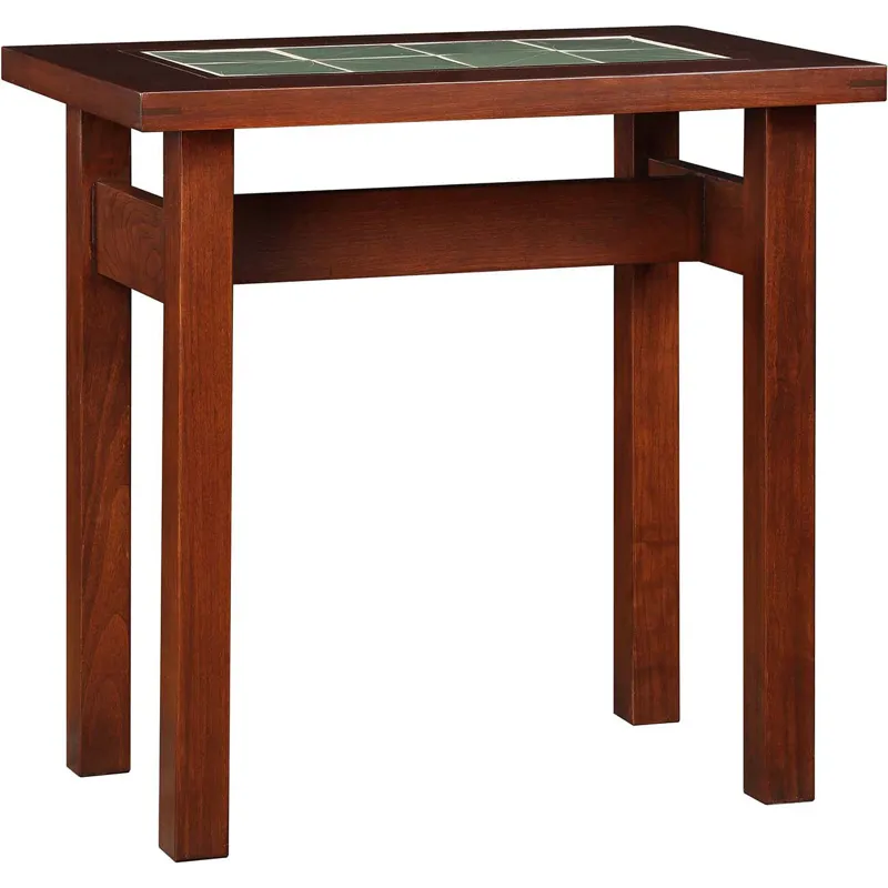 Mission Tile Top Side Table Cherry
