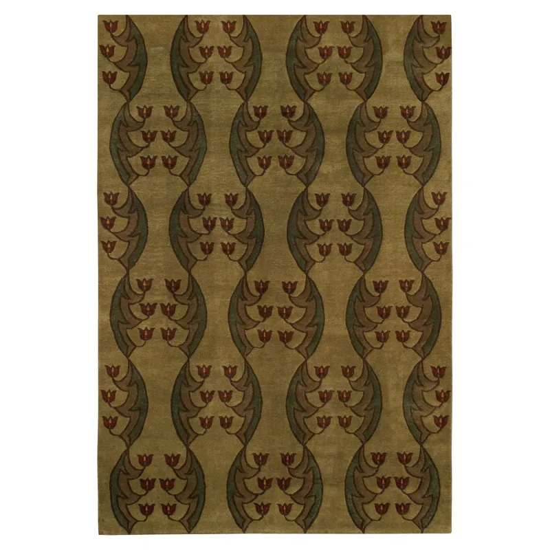 Stickley Designer Rugs Light Tulip Fest Rug 2' 6" X 4'