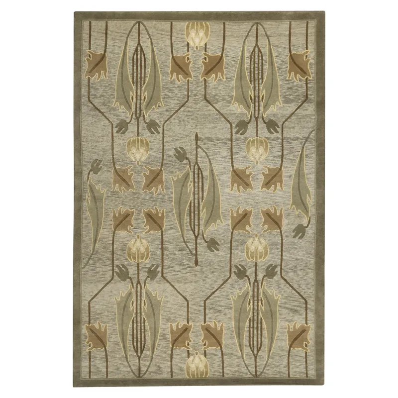 Stickley Designer Rugs Rennie Tulip Rug Sage 4' X 6'