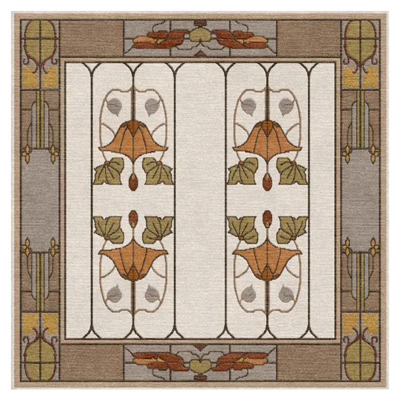 Stickley Designer Rugs Garden Window Rug, Ivory 10\' X 10\' Square