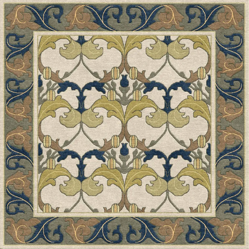 Stickley Designer Rugs Voysey Botanical Rug 10' X 10' Square