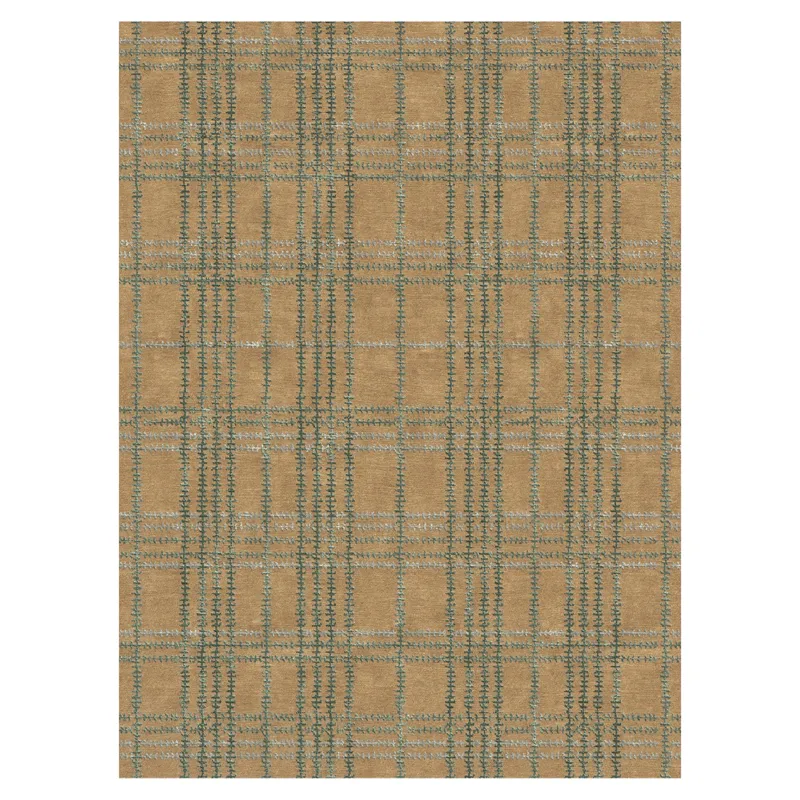Stickley Whipstitch Plaid Rug 6\' X 9\'