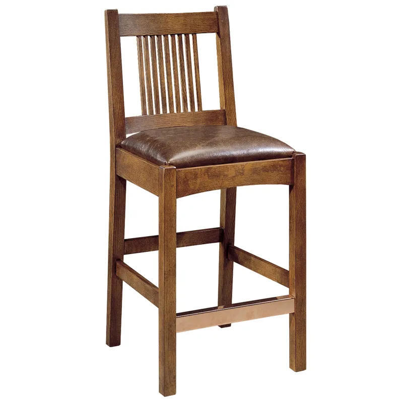 Mission Spindle Stool Oak