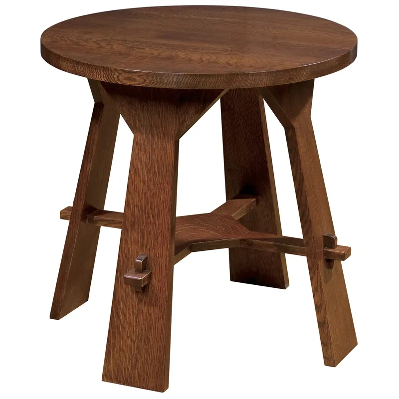Mission Gus Tea Table Oak