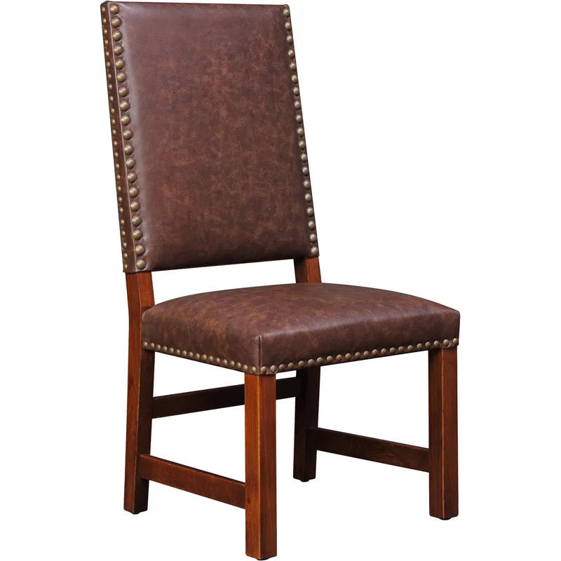 Mission Tall-Back Upholstered Side Chair