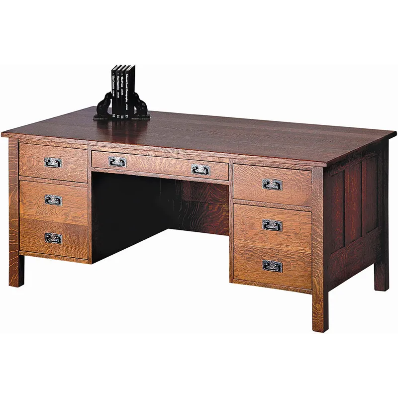 Mission Executive Desk Oak