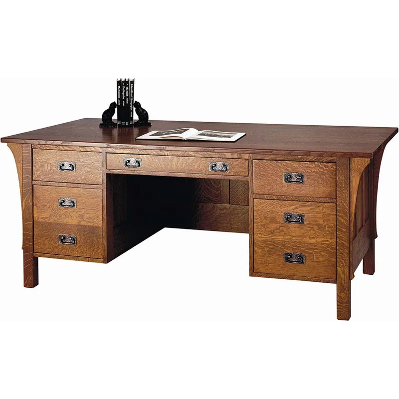 Mission Executive Desk Oak