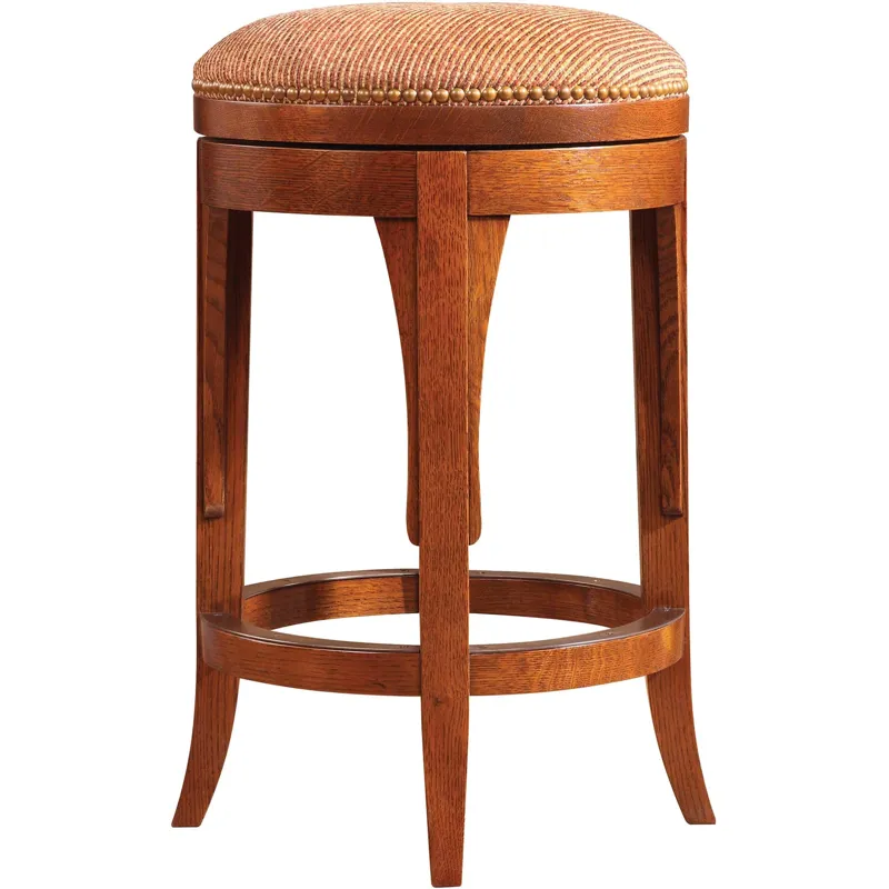 Mission Swivel Stool Oak