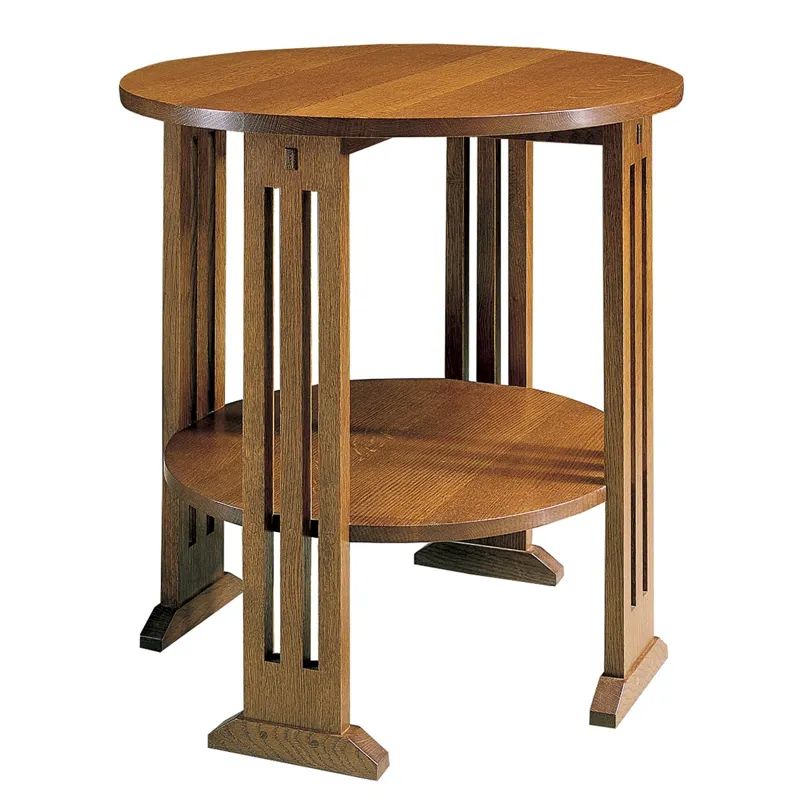 Mission Round Table Oak