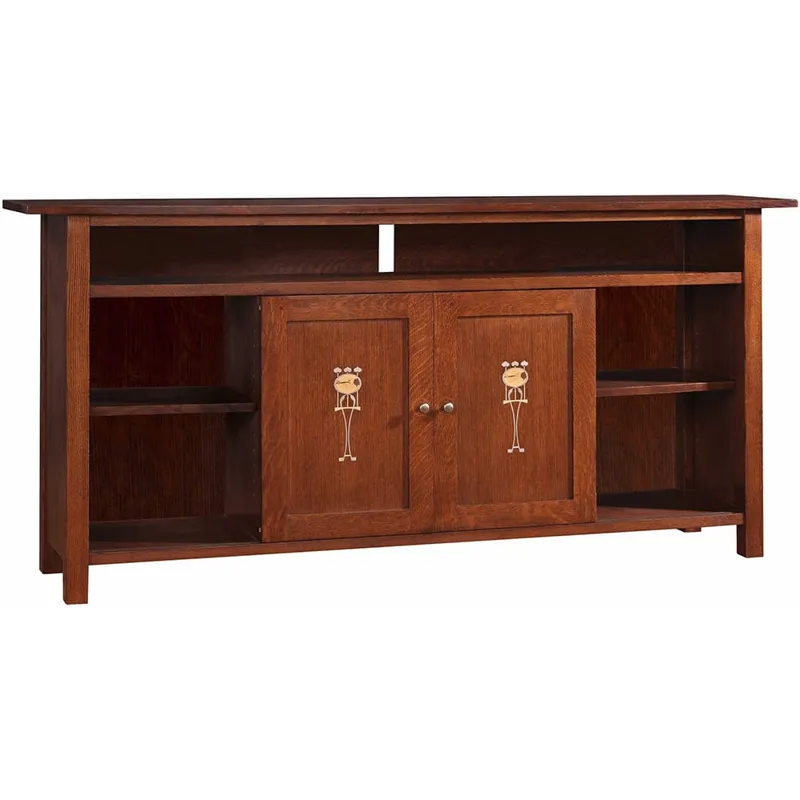 Harvey Ellis Entertainment Console Oak