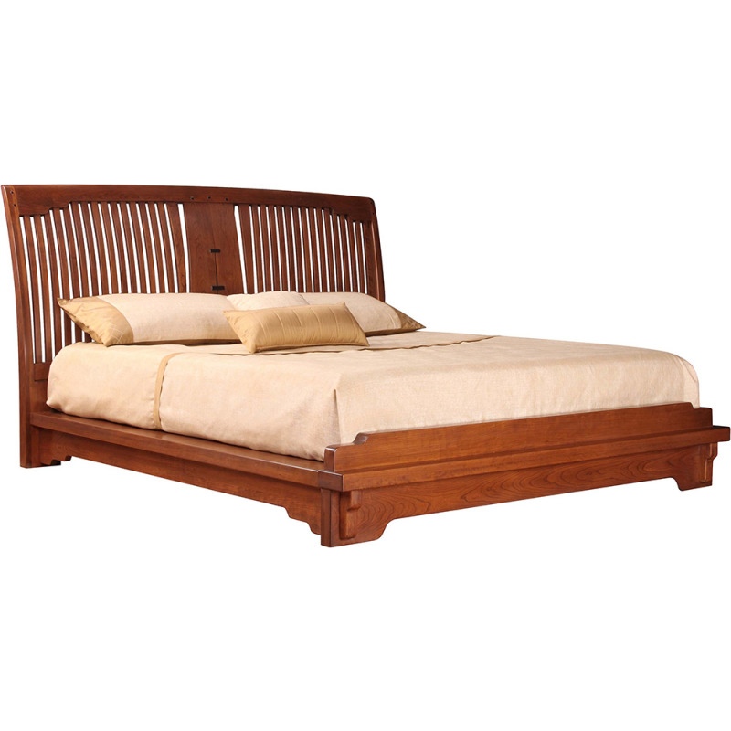 Oak Knoll Spindle California King Platform Bed AN7326C299 by