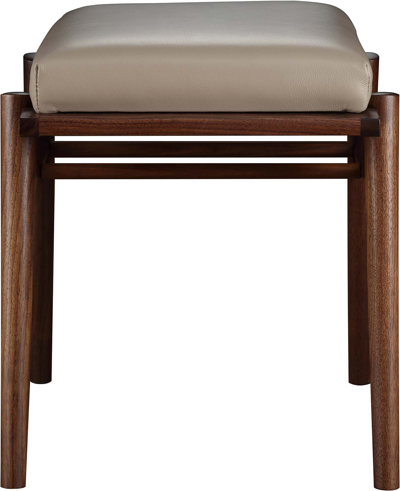 Walnut Grove Footstool Crypton Fabric 9944FWNT by Stickley at