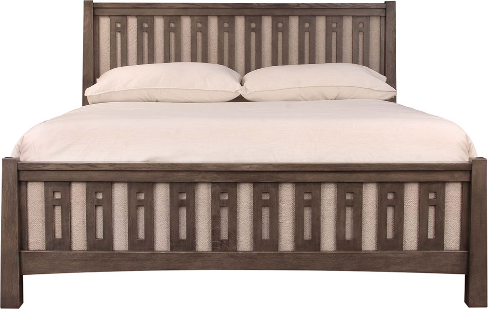 Highlands Upholstered Bed Oak California King Complete Bed 89953C
