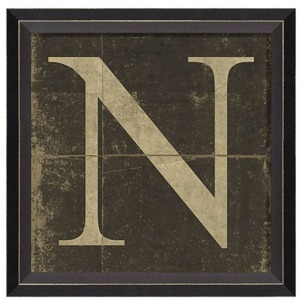 Chelsea Square - Letter N Wall Art
