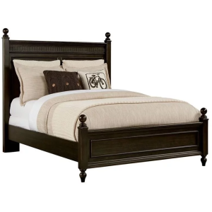 SMILING HILL - PANEL BED IN LICORICE - FULL