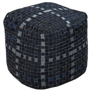 Chelsea Square - Denim Pouf