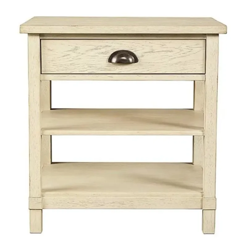 DRIFTWOOD PARK - BEDSIDE TABLE - VANILLA OAK