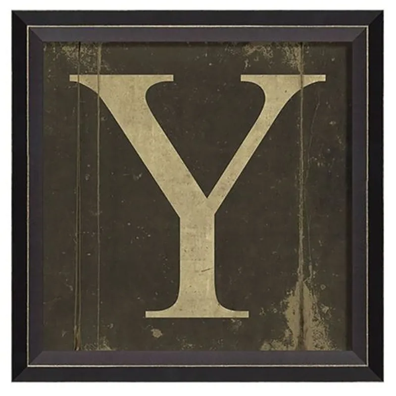 Chelsea Square - Letter Y Wall Art