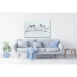Chickadees on a Twig