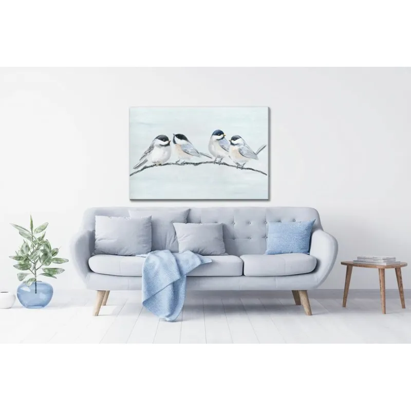 Chickadees on a Twig