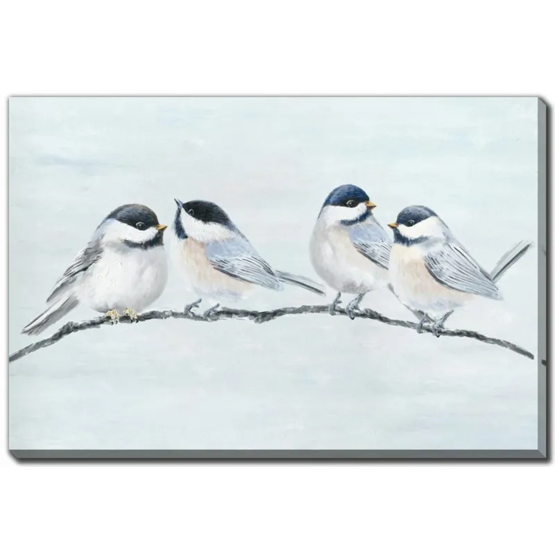 Chickadees on a Twig