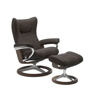 Wing (S) Signature Base Recliner with Ottoman