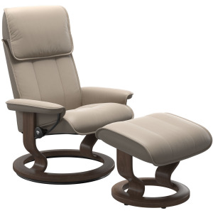 Admiral (M) Classic Chair with Footstool