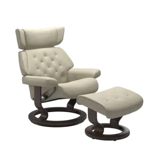 Skyline (L) Classic chair with footstool